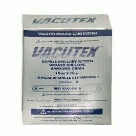 Vacutex Capillary Wound Dressings 10x10cm,kapilární krytí pro vlhké hojení ran,10ks porovnat ceny