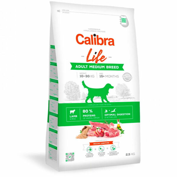 CALIBRA Life Adult Medium Breed Lamb pro psy středních plemen 1 ks, Hmotnost balení: 12 kg porovnat ceny