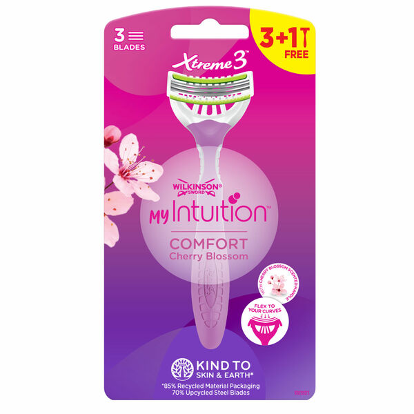 Wilkinson Sword MY Intuition Comfort Cherry Blossom jednorázový holicí strojek 4 ks porovnat ceny