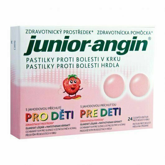 Junior-angin Pastilky pro děti 24ks + Dárek dětské tetování porovnat ceny
