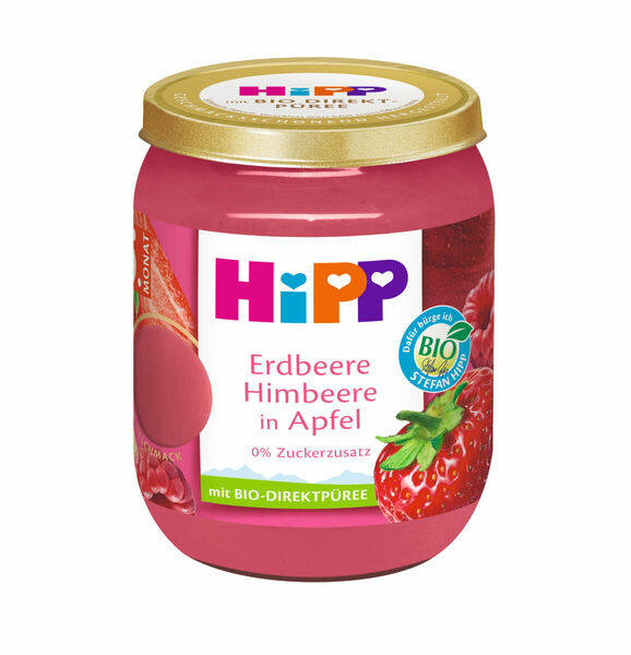 Hipp BIO Jablka s jahodami a malinami 160 g porovnat ceny