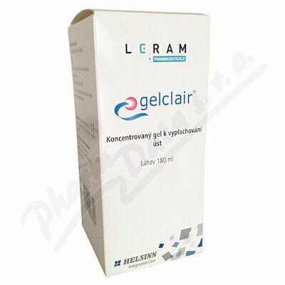 GEL ORÁLNÍ K VÝPLACHŮM ÚSTNÍ DUTINY GELCLAIR, MAXIMÁLNĚ 3BAL/ROK KONCENTROVANÝ GEL K NAŘEDĚNÍ, LAHVIČKA 180ML porovnat ceny