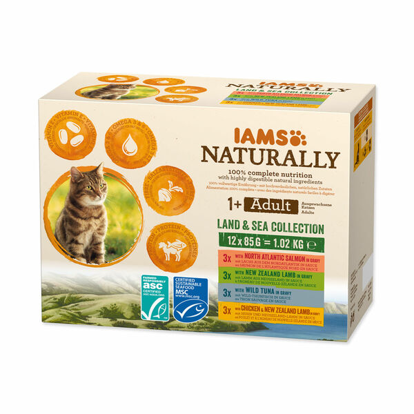 IAMS Naturally Masa v omáčce kapsičky multipack 12x85 g porovnat ceny