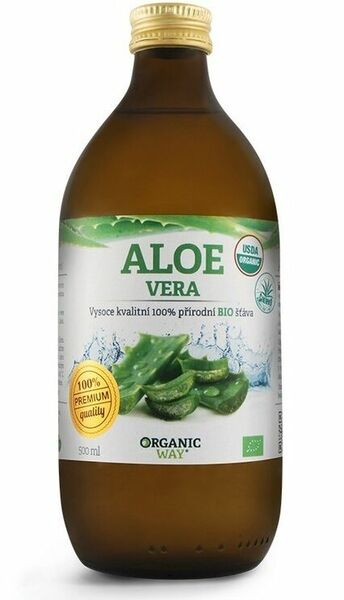 Organic Way  Aloe vera Bio 100% šťáva premium quality 500ml porovnat ceny