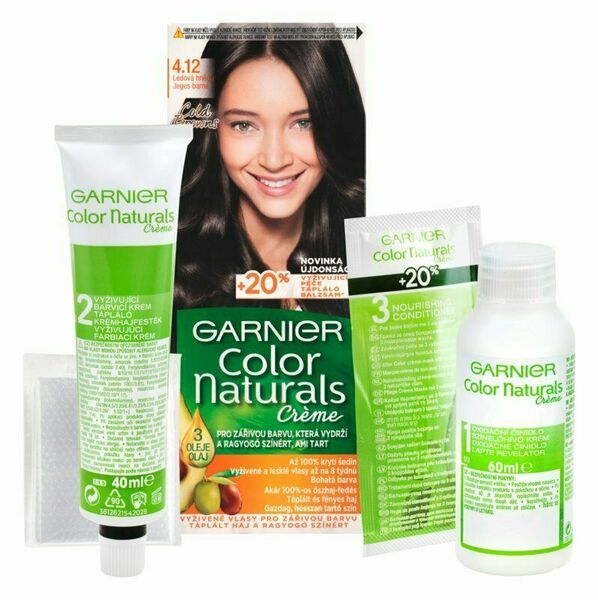 Garnier Dlouhotrvající vyživující barva na vlasy 4.12 Ledová hnědá 112ml porovnat ceny
