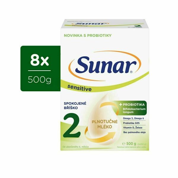 Sunar Sensitive 2 8x500 g porovnat ceny