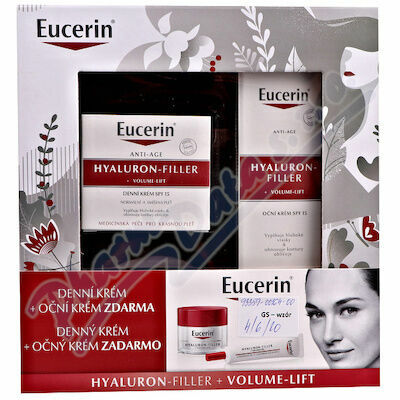 Eucerin® HYALURON-FILLER + VOLUME-LIFT Denní krém 50ml + oční krém 15ml porovnat ceny