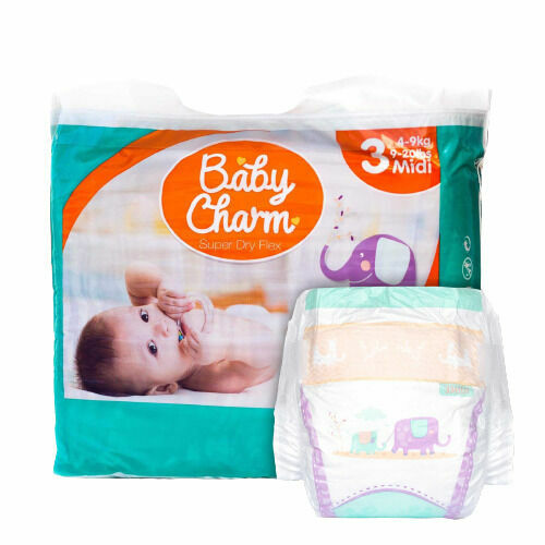 Baby Charm Super Dry Flex vel. 3 Midi, 4-9kg 41 ks porovnat ceny