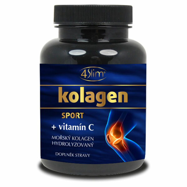 4SLIM Mořský hydrolyzovaný kolagen + vitamín C 90 kapslí porovnat ceny