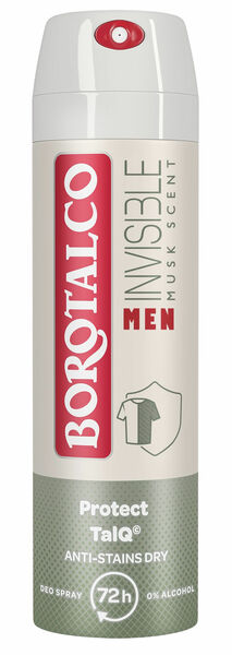 BOROTALCO Men Invisible Musk Scent Protect TalQ, Deodorant sprej pro muže 150 ml porovnat ceny