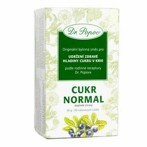 Dr.Popov Čaj Cukr normal 20x1.5g porovnat ceny