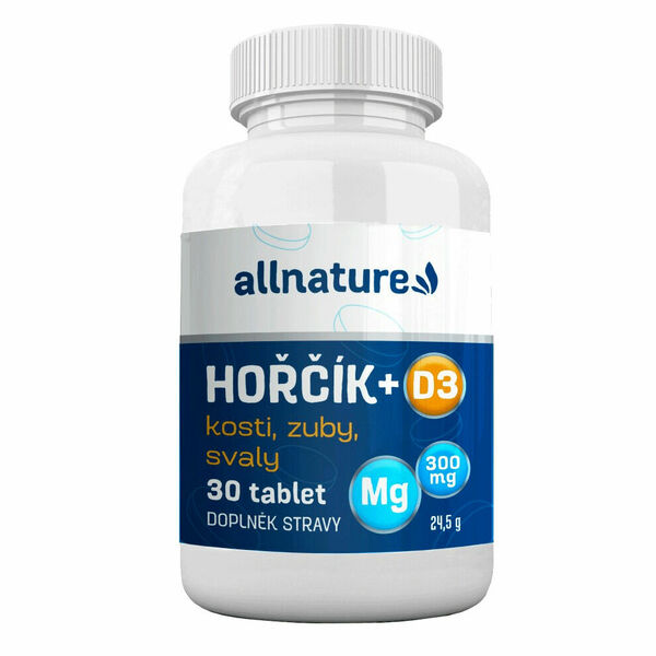 Allnature Hořčík + D3 30 tablet porovnat ceny