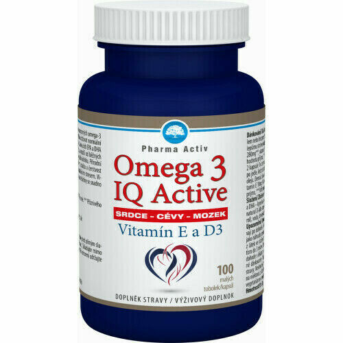 Omega 3 IQ Activ + Vitamin E, D3 tob.100 porovnat ceny