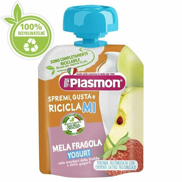 Plasmon Kapsička bezlepková ovocno-jogurtová jahoda 80g 12m+ porovnat ceny