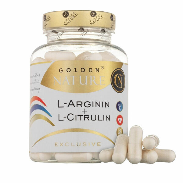 Golden Nature Exclusive Arginin + Citrulin 100 kapslí porovnat ceny