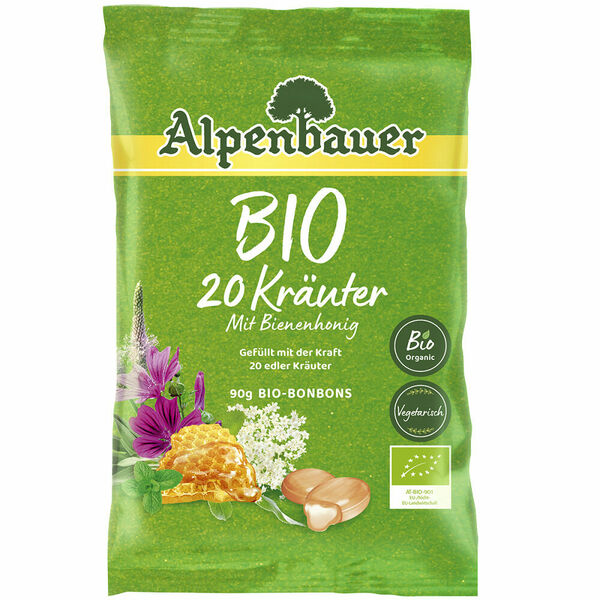 ALPENBAUER Přírodní bonbóny 20 bylinek BIO 90 g porovnat ceny