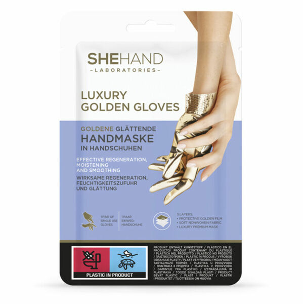 SHEHAND Luxury golden - zlaté zjemňující rukavice 1 pár porovnat ceny