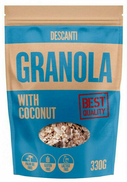 Descanti Granola s kokosem 330g porovnat ceny