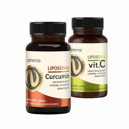 Nupreme Liposomal Vitamín C + Liposomal Curcumin 2x30 kapslí porovnat ceny