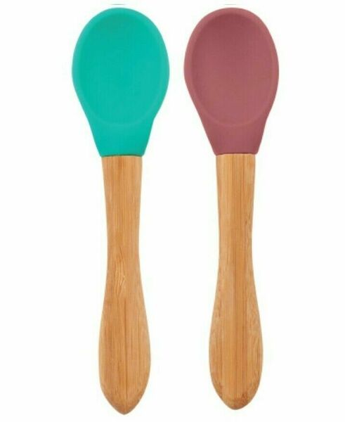 Minikoioi Lžička s bambusovou rukojetí 2ks - Green / Rose porovnat ceny