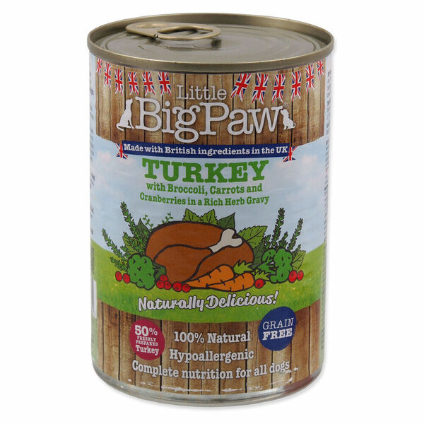 LITTLE BIG PAW Konzerva pro psy krůta 390 g porovnat ceny