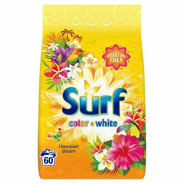 Surf Color+White prášek hawaiian 60W 3.9 kg porovnat ceny