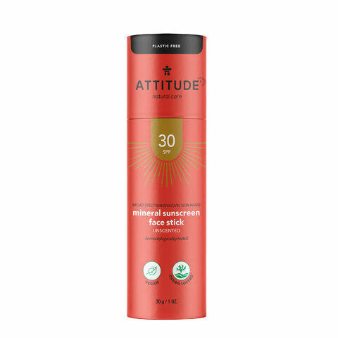 Attitude 100% minerální ochranná tyčinka na obličej a rty (SPF 30) bez vůně 30 g porovnat ceny