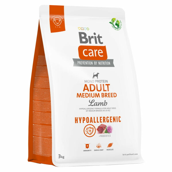 BRIT Care Hypoallergenic Adult Medium Breed granule pro psy 3 kg porovnat ceny