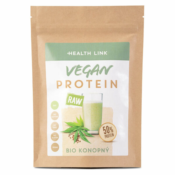 HEALTH LINK Konopný protein 50 % vegan RAW BIO 300 g porovnat ceny