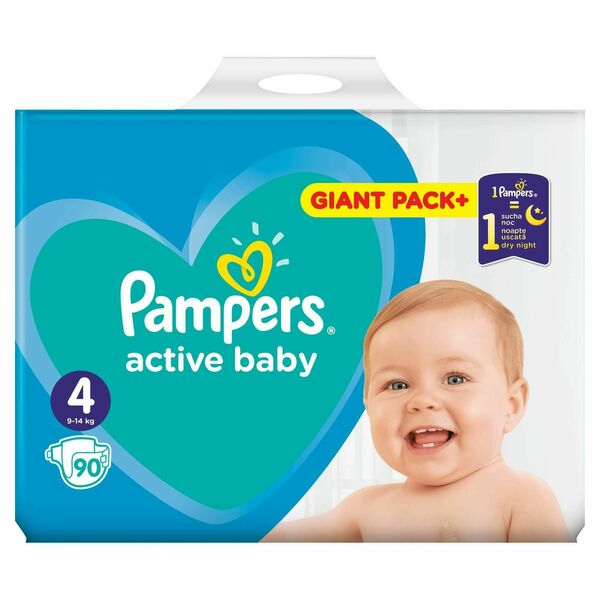 Pampers Active Baby Giant Box S4 90ks porovnat ceny