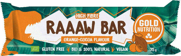 GoldNutrition Raaaw Bar Čokoláda a pomeranč 35g porovnat ceny