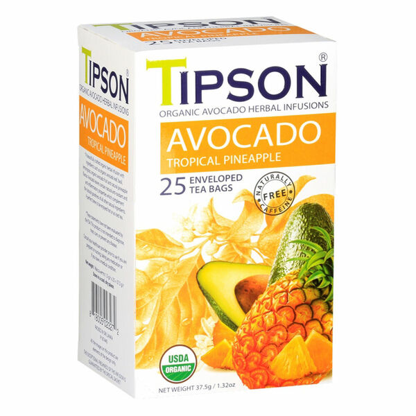 TIPSON Avocado Tropical Pineapple bylinný čaj BIO 25 sáčků porovnat ceny