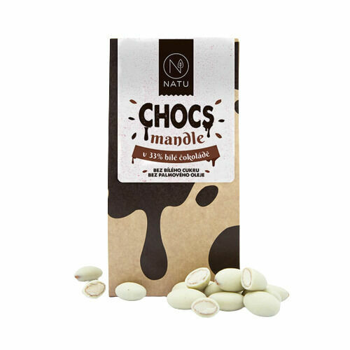 Natu CHOCS Kešu v 33% bílé čokoládě 190g porovnat ceny