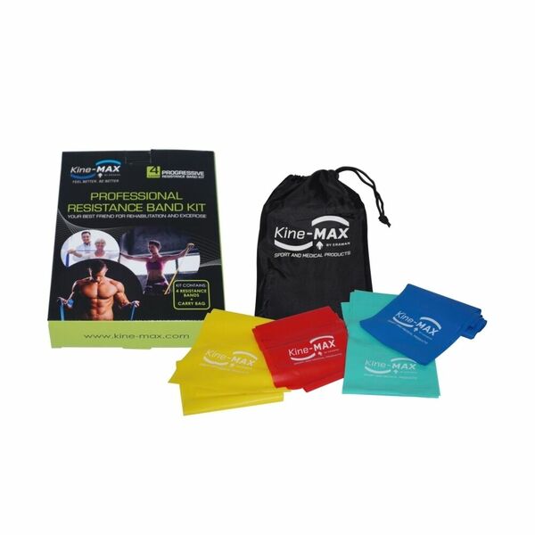 KineMAX Professional Resistance Band 2 m sada posilovacích gum 4 ks porovnat ceny