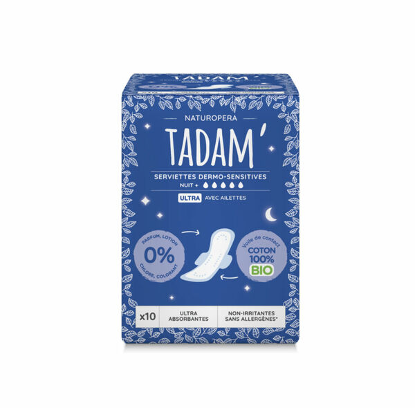 Tadam Dermo sensitivní vložky z BIO bavlny noční 10 ks porovnat ceny