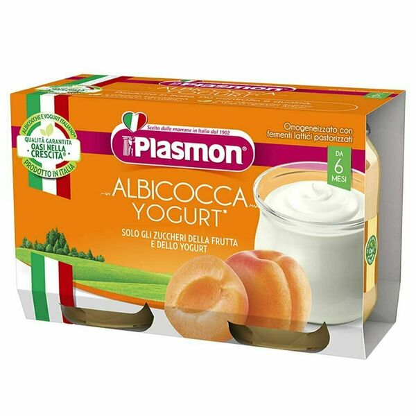 Plasmon Dezert bezlepkový jogurt a meruňka 2x120g 6m+ porovnat ceny