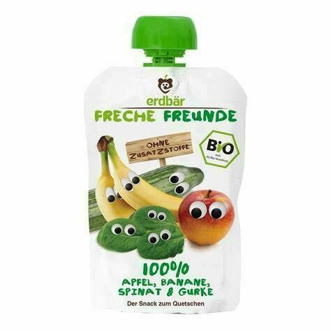 Freche Freunde BIO Kapsička Jablko, banán, špenát a okurka 100g porovnat ceny