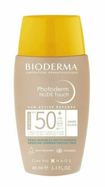Bioderma Photoderm Nude Touch Mineral tónovaný fluid pro smíšenou až mastnou pleť SPF50+ tmavý 40 ml porovnat ceny