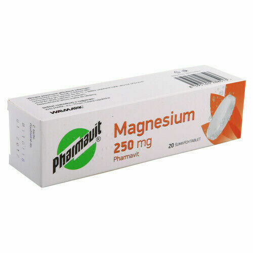 MAGNESIUM 250 MG PHARMAVIT 250MG šumivá tableta 20 porovnat ceny