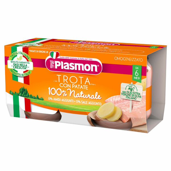 Plasmon Pstruh s brambory příkrm od ukončeného 6. měsíce 2x80 g porovnat ceny