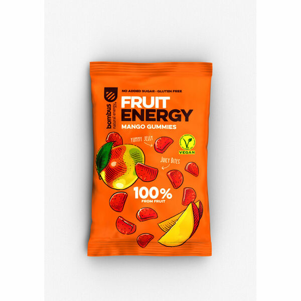 BOMBUS Fruit energy mango gummies 35 g porovnat ceny