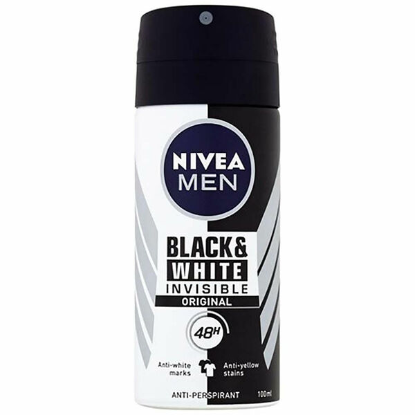 NIVEA Men Invisible Black & White Original Sprej antiperspirant 100 ml porovnat ceny