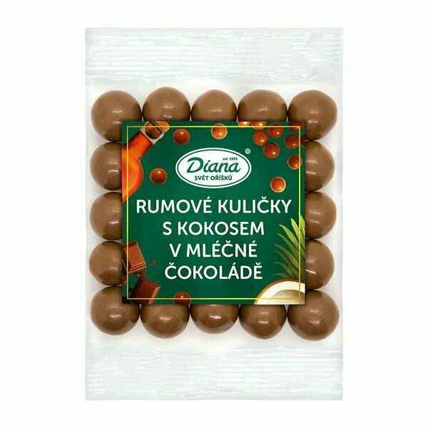 Diana Company Rumové kuličky s kokosem v mléčné čokoládě 100g porovnat ceny