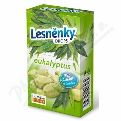 Lesněnky drops eukalyptus bez cukru 38g Dr.Müller porovnat ceny
