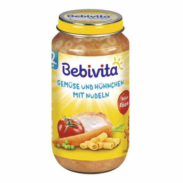 BEBIVITA Zelenina a kuřecí maso s nudlemi 250 g porovnat ceny