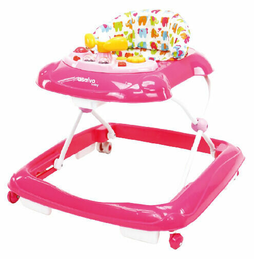 Asalvo BABY WALKER chodítko pink elephants porovnat ceny