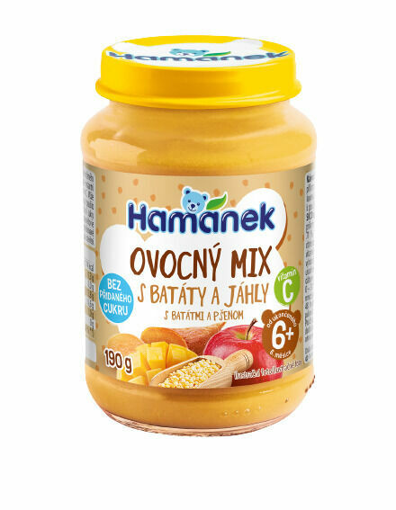 Hamánek Ovocný mix s batáty a jáhly 190g porovnat ceny