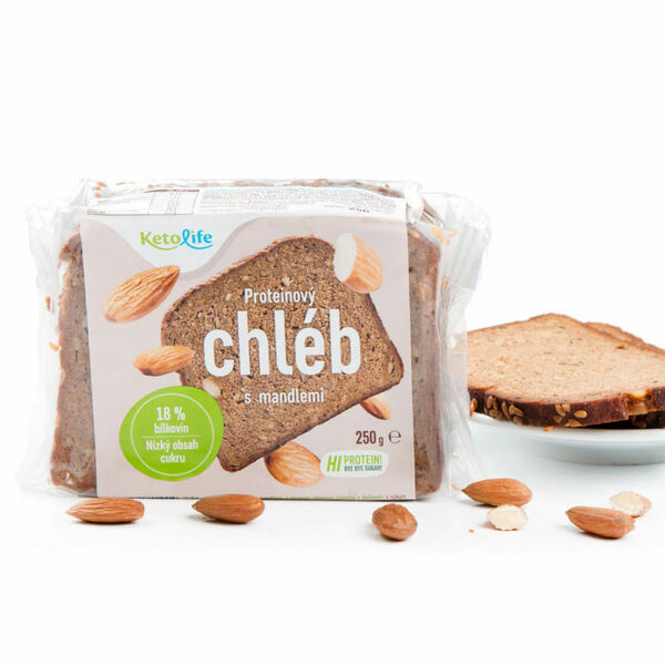 KETOLIFE Proteinový chléb s mandlemi 250 g porovnat ceny