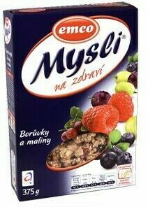 EMCO Müsli s borůvkami a malinami 375g porovnat ceny