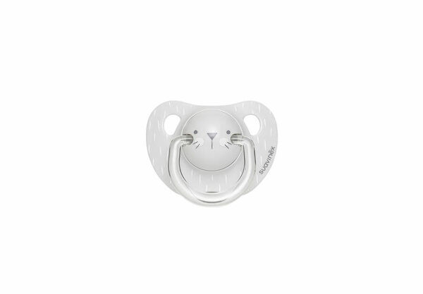 Suavinex Hygge Premium Dudlík anatomický 6/18 m vousky - šedá porovnat ceny